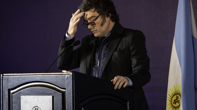 La imagen de Javier Milei continúa a la baja.