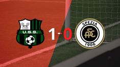 sassuolo aprovecho su localia y vencio a spezia
