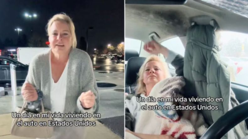 Es argentina y contó cómo es vivir en un auto en Estados Unidos: Me baño en el gimnasio.