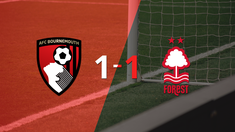 bournemouth logro sacar el empate de local frente a nottingham forest