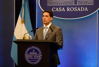 El vocero presidencial, Adrián Ravier.