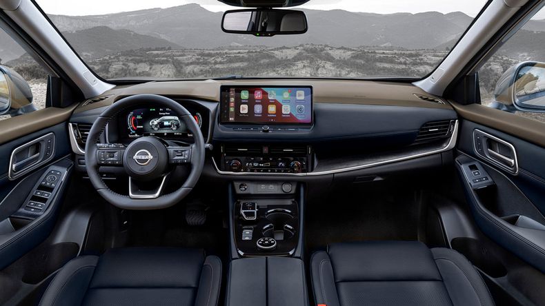 Así luce el interior de la nueva Nissan X-Trail.