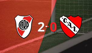 en su casa, river plate le gano a independiente por 2-0