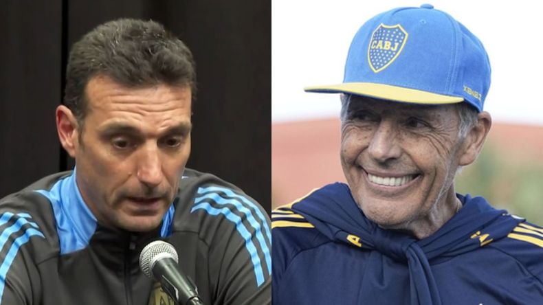 Lionel Scaloni y Miguel Ángel Russo. Lionel Scaloni y Miguel Ángel Russo.