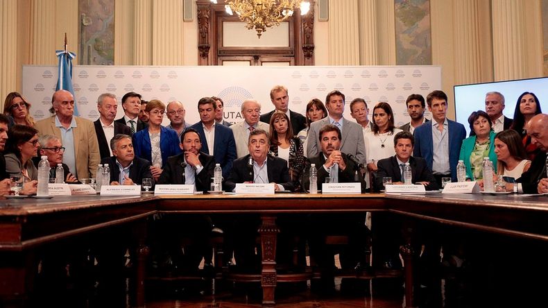 Bloque el radical en Congreso.