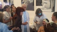 La exmandataria junto a Caropresi. La exmandataria junto a Caropresi.