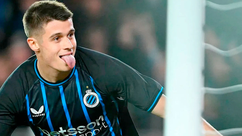 Nicolò Tresoldi, formado en Alemania y con raíces argentinas e italianas, sigue abierto a elegir su selección mientras brilla en Brujas.