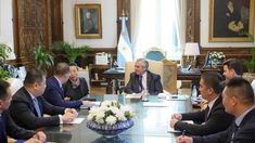Alberto Fernández se reunió esta mañana con empresarios chinos.&nbsp;