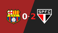 Barcelona no pudo ante la contundencia de São Paulo y perdió por 2 a 0