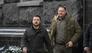 Andrii Yermak junto al presidente ucraniano Volodímir Zelenski.
