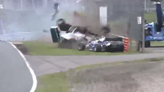 Fuerte choque en la Eurocup 3 Fuerte choque en la Eurocup 3