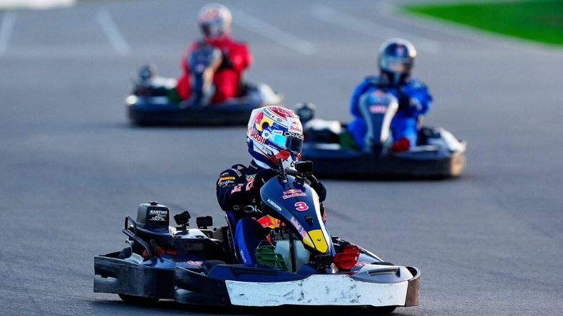 Verstappen se lució en una carrera de kartings.&nbsp;