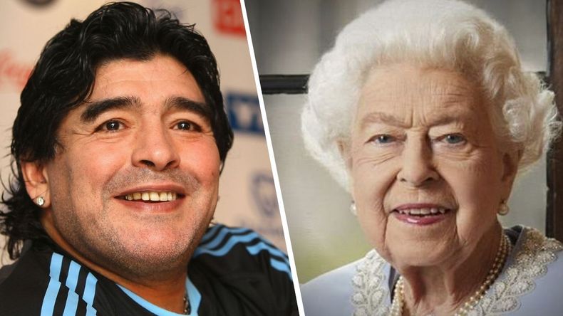 La curiosa relación entre Diego Maradona y la Reina de Inglaterra