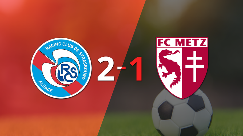 RC Strasbourg supera por 2-1 a Metz tras dar vuelta el partido
