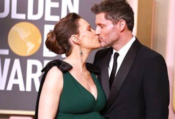 Hillary Swank junto a su esposo Philip Schneider en 2023.