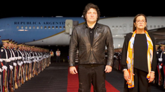 Milei ya está de regreso en el país.