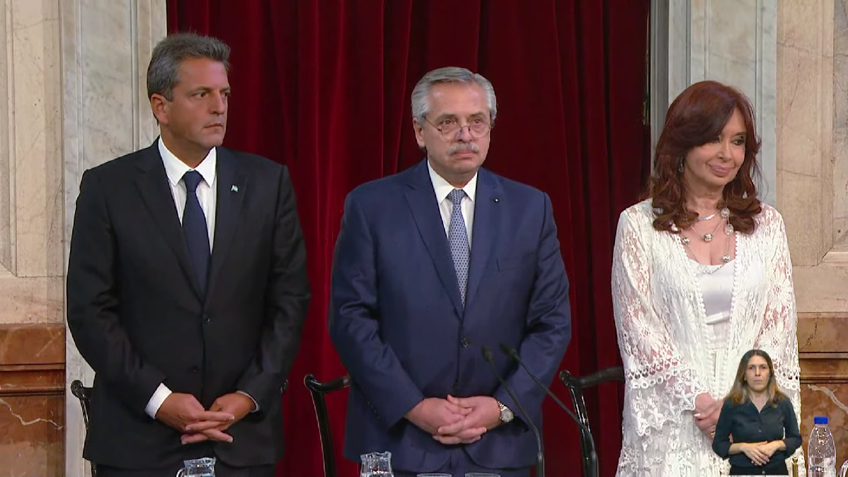 Qué le dijo Cristina Kirchner a Alberto Fernández antes de su discurso