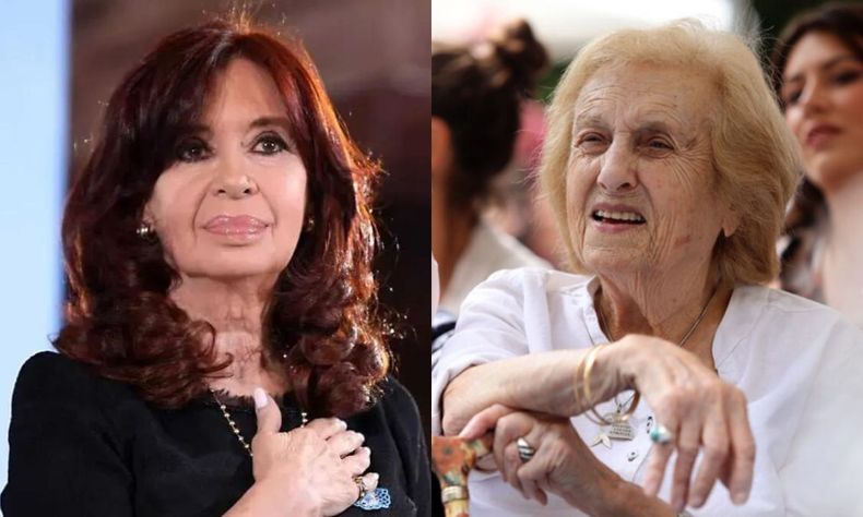 Cristina Kirchner despidió a Herenia Martínez Cámara de Sánchez Viamonte tras su muerte.