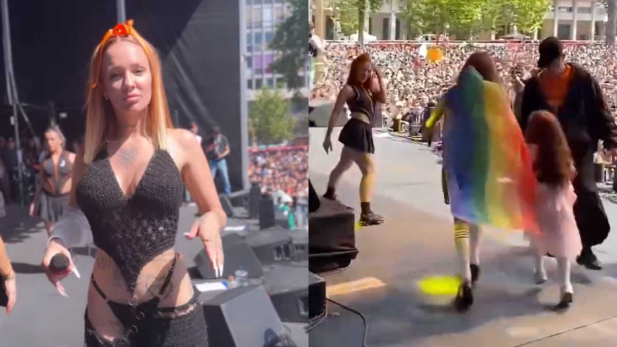 Video: La Joaqui subió al escenario con su hija en la Marcha del Orgullo  2023