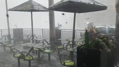 Un fuerte temporal azotó la provincia de Mendoza.