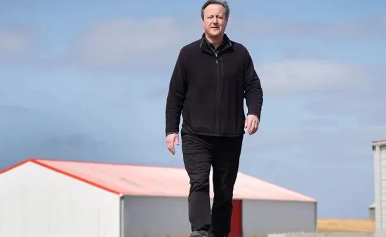David Cameron en las Islas Malvinas.