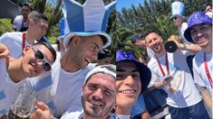 Así festeja la Selección arriba del micro durante la caravana con la Copa del Mundo Así festeja la Selección arriba del micro durante la caravana con la Copa del Mundo