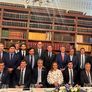 Luis Caputo y Diego Santilli en la reunión en Francia.