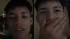 Un joven pidió una señal del cielo y cayó un rayo mientras se grababa. Un joven pidió una señal del cielo y cayó un rayo mientras se grababa.