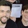 Facundo Verdini y Germán Medina compartían tiempo dentro de la peluqería. Facundo Verdini y Germán Medina compartían tiempo dentro de la peluqería.