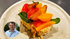 Los platos son preparados al detalle por el chef Christophe Krywonis. Los platos son preparados al detalle por el chef Christophe Krywonis.