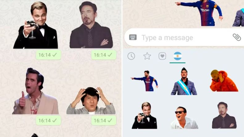 WhatsApp permite buscar stickers con palabras clave gracias a su nueva actualización.  