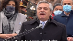 El mandatario reivindicó la hazaña de quien se puso al servicio de la Patria. El mandatario reivindicó la hazaña de quien se puso al servicio de la Patria.