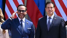 Abelardo de la Espriella junto a Marco Rubio, secretario de Estado de los EE.UU.