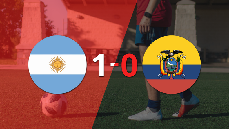 Argentina ganó 1-0 el amistoso con Ecuador