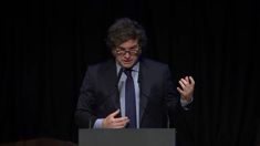 Javier Milei en el Palacio Libertad. Javier Milei en el Palacio Libertad.