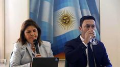 Patricia Bullrich y Luis Petri anunciaron en conferencia de prensa su apoyo a Javier Milei.&nbsp;