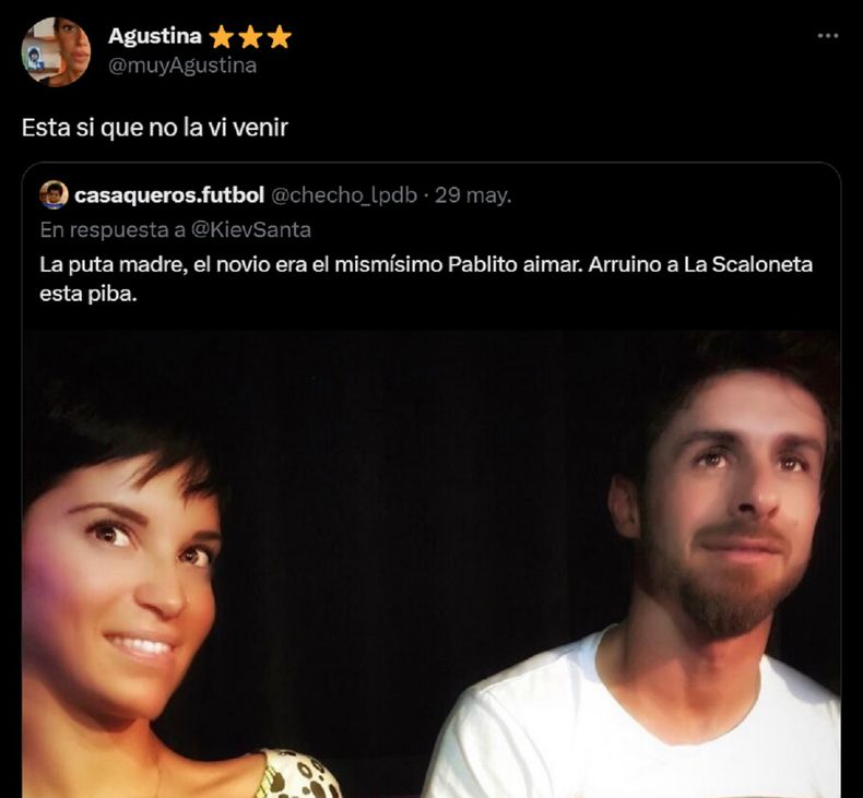 La propia protagonista se hizo la desentendida con el tema.