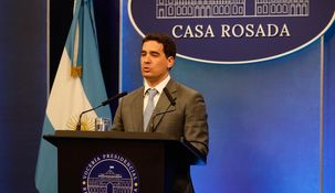 El vocero presidencial, Adrián Ravier.