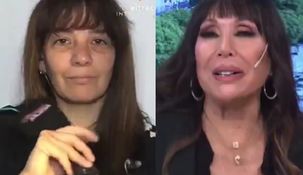 La conductora se sorprendió al ver a la cantante en el móvil de televisión.