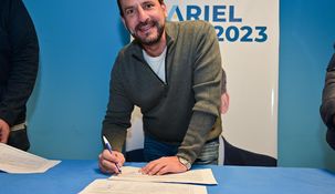 Ariel Sujarchuk firmó su precandidatura en busca de la reelección en Escobar.