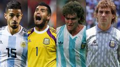 Lanzini, Chiquito Romero, Darío Franco y Nery Pumpido. Lanzini, Chiquito Romero, Darío Franco y Nery Pumpido.