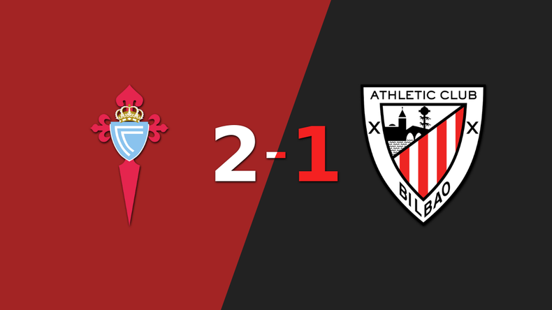 Celta da vuelta el marcador y triunfa 2 a 1 sobre Athletic Bilbao