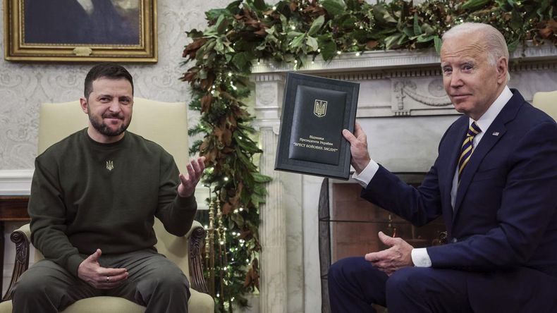 Zelenski y Biden se habían reunido en Washington en diciembre de 2022.