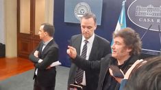 Milei habló con los periodistas acreditados en Casa Rosada.