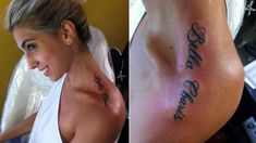 Cinthia Fernández se tatuó los nombres de sus hijas, Bella y Charis Cinthia Fernández se tatuó los nombres de sus hijas, Bella y Charis