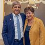 Luis Caputo y Kristalina Georgieva.
