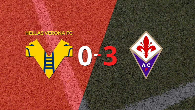Fiorentina no tuvo piedad y goleó 3 a 0 en su visita a Hellas Verona