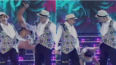 El truco de Anibal Pachano y Freddy Villarreal con la bailarina que casi termina en accidente: ¡La tiraron como una mancuerna! El truco de Anibal Pachano y Freddy Villarreal con la bailarina que casi termina en accidente: ¡La tiraron como una mancuerna!
