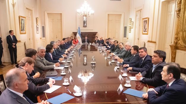 Los gobernadores se reunieron con el presidente Javier Milei este mediodía.&nbsp;