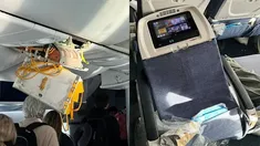 Además de los 7 heridos producto de las turbulencias, decenas de pasajeros sufrieron golpes leves Además de los 7 heridos producto de las turbulencias, decenas de pasajeros sufrieron golpes leves